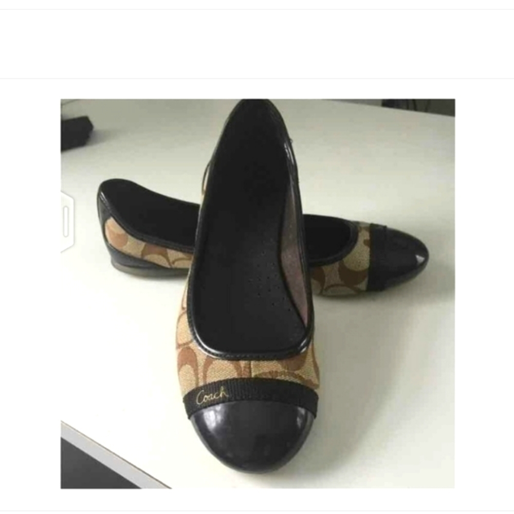 COACH CECILE SIG C FLAT SHOES SIZE 5 - Picture 3 of 16